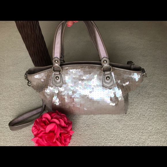 Coach sequin mermaid poppy rocker purse 17046 - Picture 4 of 9